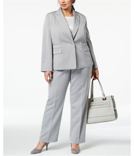 Le Suit Womens Striped Dress Pants Grey 14W ǥ