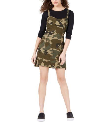 Kendall Kylie Kendall Kylie Womens Camo Overall Sheath Dress レディース