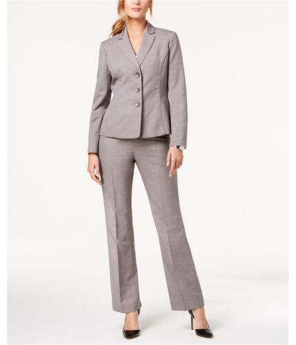Le Suit Womens Melange Three Button Blazer Jacket Grey 16 レディース