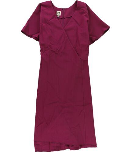 アンクライン Anne Klein Womens Asymmetrical-Hem Sheath Dress Purple 22W レディース