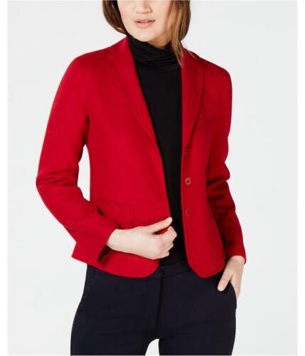 マックスマーラ MaxMara Womens Veranda Wool Three Button Blazer Jacket Red 6 レディース