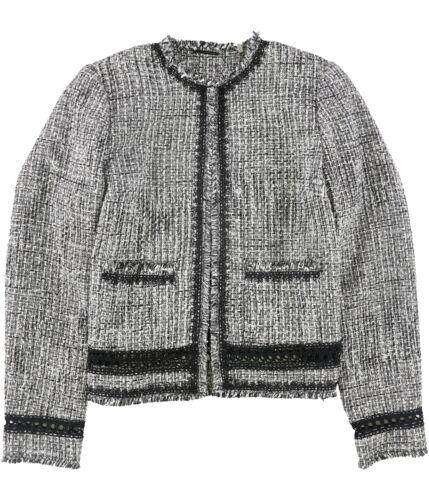 エリータハリ Elie Tahari Womens Liri Tweed Jacket Grey Small レディース