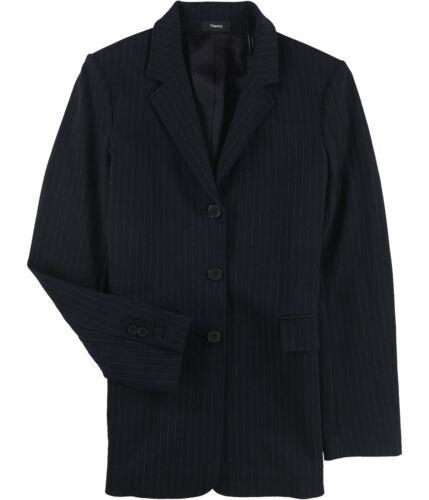 セオリー セオリー Theory Womens Pinstripe Three Button Blazer Jacket レディース