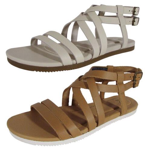 テバ Teva Womens Avalina Crossover Leather Flat Sandal Shoes レディース