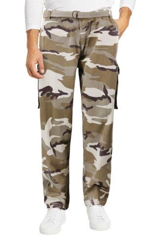 Eddie Domani Men 039 s Casual Army Camo Trousers Camouflage Tactical Utility Cargo Pants 50x30 メンズ