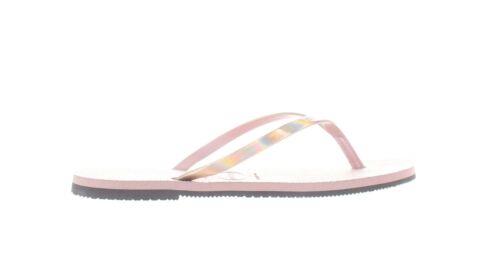 ハワイアナス ハワイアナス Havaianas Womens Rose Gold T-Strap Sandals Size 6 (7651227) レディース