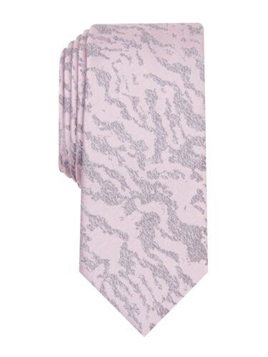 INC Mens Pink Patterned Slim Neck Tie Y