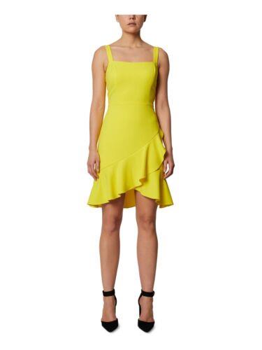 SAGE COLLECTIVE Womens Yellow Tulip Hem Sleeveless Body Con Dress 2 レディース