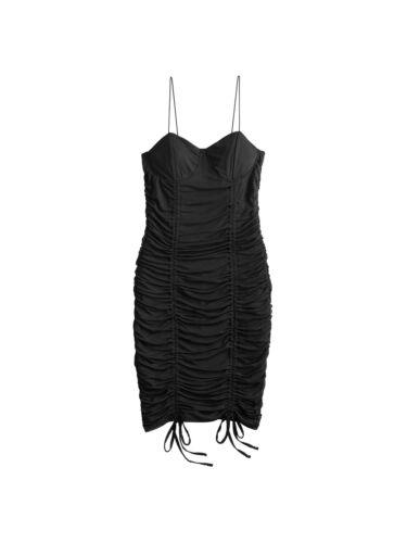 フェイマス ALMOST FAMOUS Womens Black Lined Tie Hem Spaghetti Strap Dress XL レディース