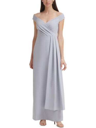 ELIZA J エリザジェイ ファッション ドレス ELIZA J Womens Light Blue Side-drape Cap Sleeve Off Formal Gown Dress 4 カラー:Light Blue■ご注文の際は、...