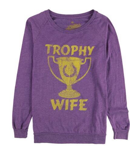 Local Celebrity Womens Trophy Wife Graphic T-Shirt Purple Small レディース