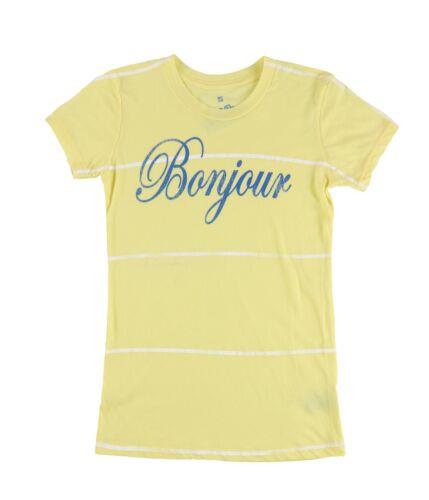 Local Celebrity Womens Bonjour Graphic T-Shirt Yellow Small レディース