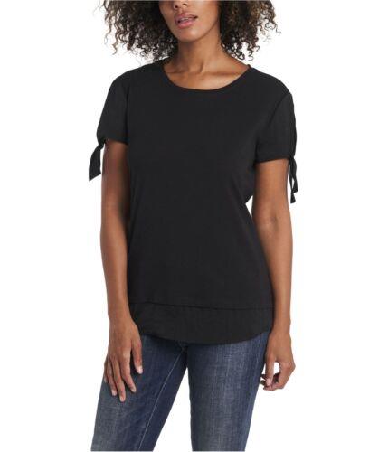 ヴィンス Vince Camuto Womens Solid Basic T-Shirt Black Medium レディース