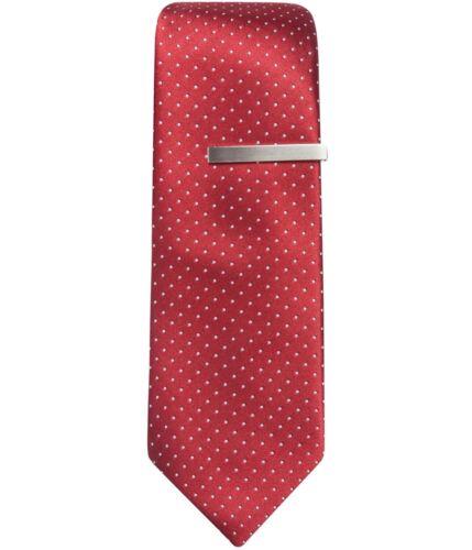 Alfani Mens Pindot Self-tied Necktie Red One Size Y