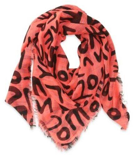 Aeropostale Womens Graffiti Handkerchief Scarf Orange One Size fB[X