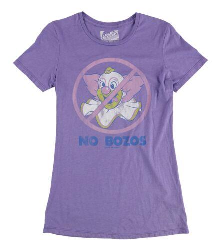 Local Celebrity Womens No Bozos Graphic T-Shirt Purple Medium レディース