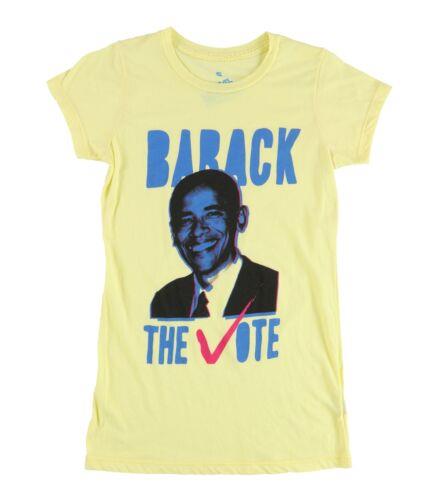 Local Celebrity Womens Barack The Vote Graphic T-Shirt Yellow Small レディース