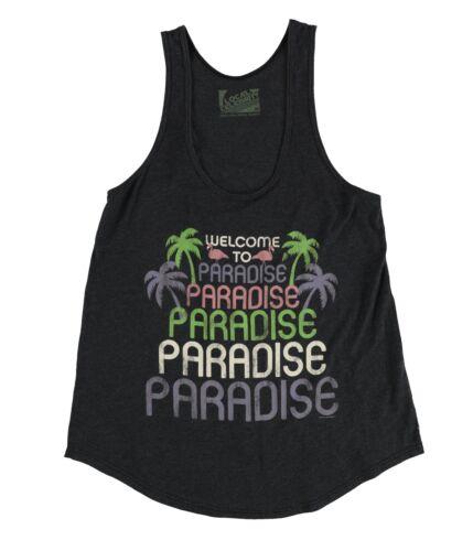 Local Celebrity Womens Welcome To Paradise Tank Top Grey Medium レディース