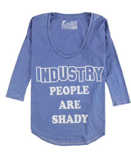 Local Celebrity Womens Industry People Graphic T-Shirt Blue X-Small レディース