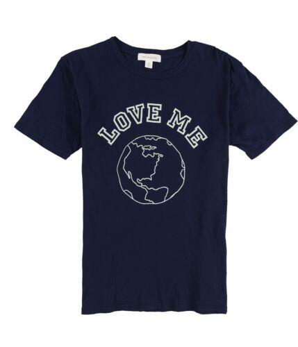 トレジャーアンドボンド Treasure & Bond Womens Love Me Graphic T-Shirt Blue 2X レディース