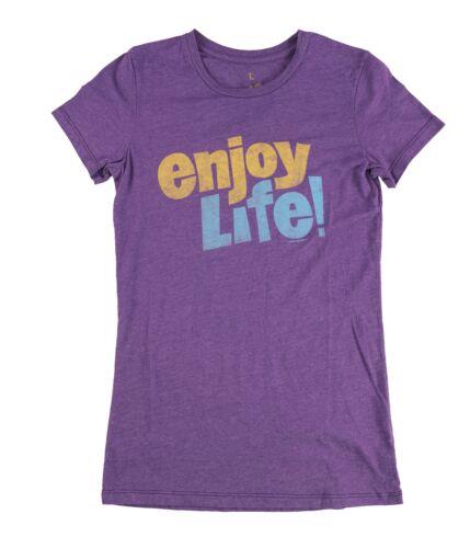 Local Celebrity Womens Enjoy Life Graphic T-Shirt Purple Large レディース