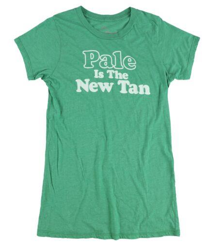 Local Celebrity Womens Pale Is The New Tan Graphic T-Shirt Green X-Large レディース