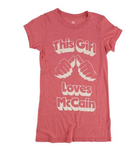 Local Celebrity Womens This Girl Loves Mccain Graphic T-Shirt レディース