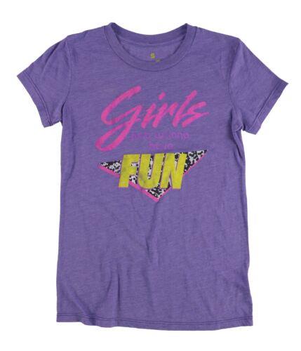 Local Celebrity Womens Girls Just Wanna Graphic T-Shirt Purple Small レディース