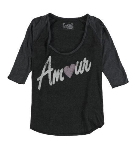 Local Celebrity Womens Amour Graphic T-Shirt Grey Medium ǥ