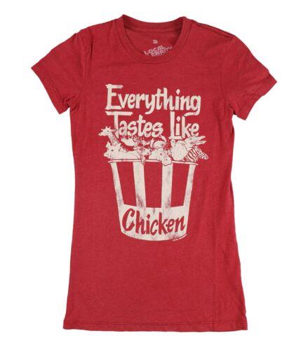 Local Celebrity Womens Everything Tastes Like Chicken Graphic T-Shirt red S レディース