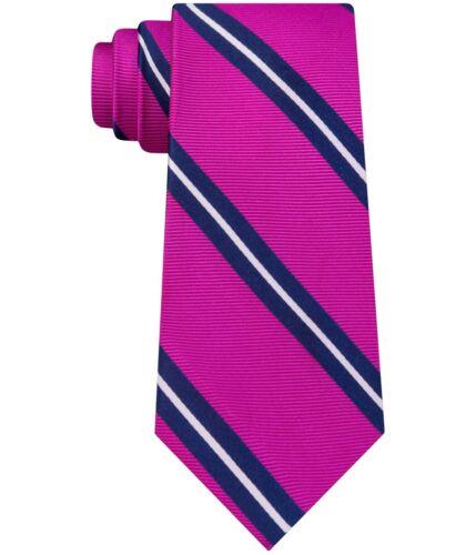 Club Room Mens Stripe Self-tied Necktie Purple One Size Y