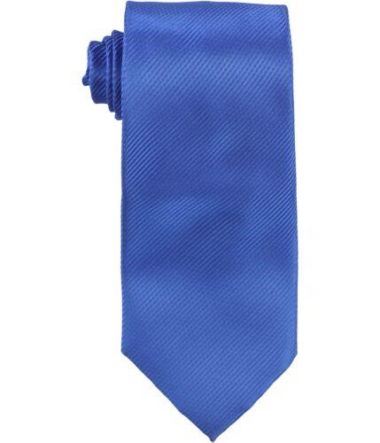 Geoffrey Beene Mens Bias Stripe Self-tied Necktie Blue One Size Y