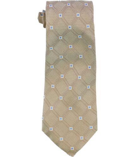 Tasso Elba Mens Parquet Diamond Self-tied Necktie Beige One Size Y