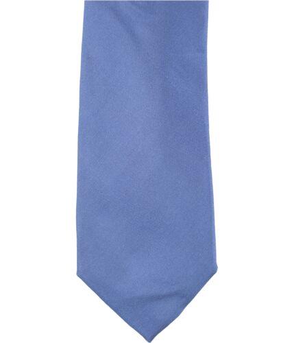 Alfani Mens Solid Silk Self-tied Necktie Blue One Size Y