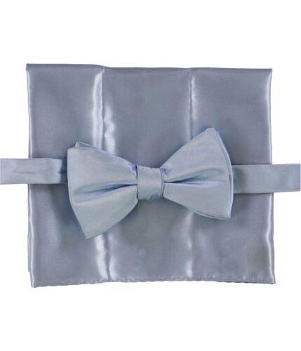 Alfani Mens Satin Neck Tie Set Blue One Size Y