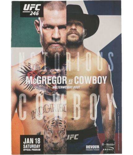 ユーエフシー UFC Unisex 246 McGregor vs Cowboy Official Program Blue One Size ユニセックス