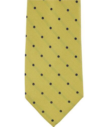 Club Room Mens Oxford Dot Self-tied Necktie Yellow One Size Y