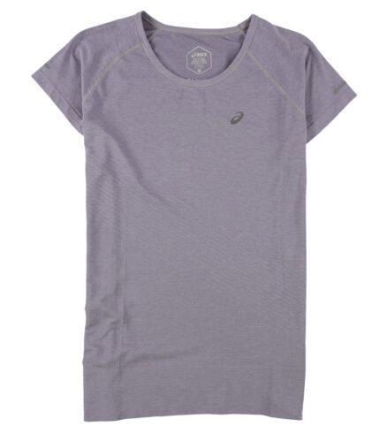 アシックス ASICS Womens Seamless Textured Basic T-Shirt Purple Medium レディース
