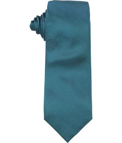 Alfani Mens Solid Silk Self-tied Necktie Green One Size Y