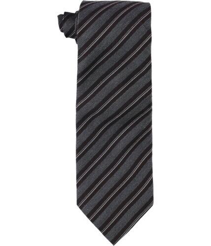 BX Vince Camuto Mens Passione Stripe Self-tied Necktie Grey One Size Y