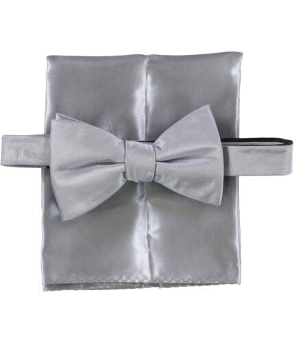 Alfani Mens Satin Neck Tie Set Grey One Size Y