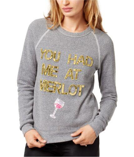 Bow & Drape Womens You Had Me At Merlot Sweatshirt fB[X