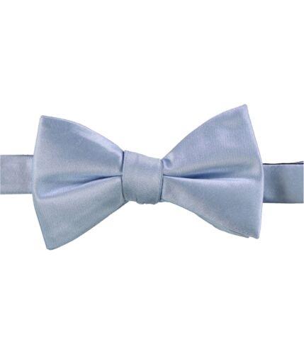 Alfani Mens Solid Silk Self-tied Bow Tie Blue One Size Y