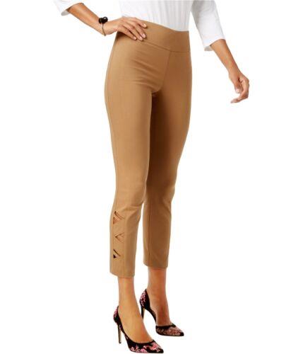 I-N-C Womens Cutout Casual Cropped Pants Brown 18 ǥ