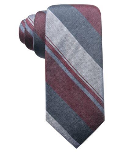 Ryan Seacrest Mens Ponsay Stripe Silk Self-tied Necktie Multicoloured One Size Y