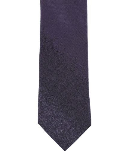 JoNC Calvin Klein Mens Slat Dipped Self-tied Necktie Purple One Size Y