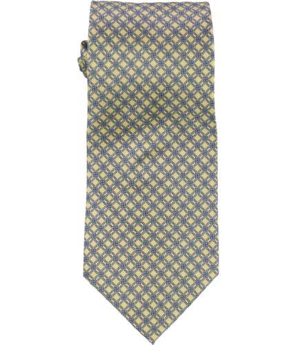 The Men's Store Mens Chainlink Silk Self-tied Necktie Yellow One Size Y