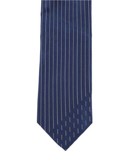 JoNC Calvin Klein Mens Dashes Self-tied Necktie Blue One Size Y