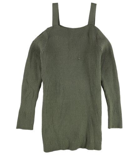 bar III Womens Cold-Shoulder Pullover Sweater Green Medium fB[X