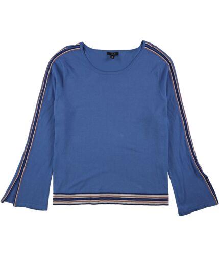 Alfani Womens Striped Bell Sleeve Pullover Sweater Blue X-Large fB[X